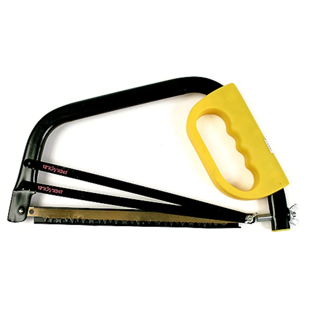 PROREGAL Bügelsäge mit 3 verschiedene Klingen und PVC -Griff, 0,3m