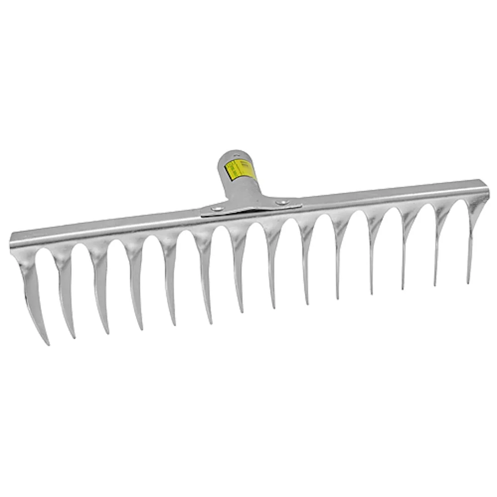 PROREGAL Harke r108a.wh, 14 Zinken, für Rasen, mit Griff