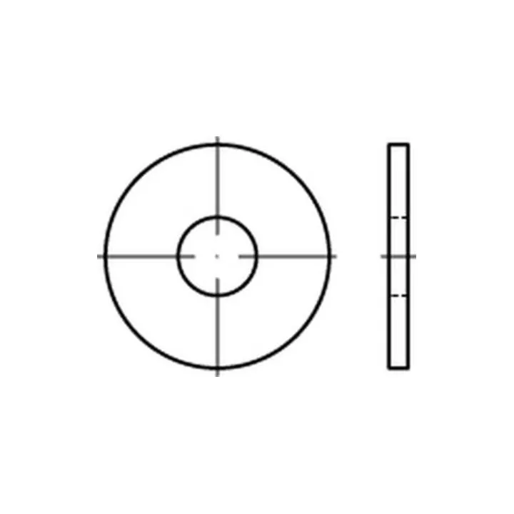 Din Scheibe Scheiben Unterlegscheibe 9021 Stahl Blank 3,2x9x0,8mm B-Ware