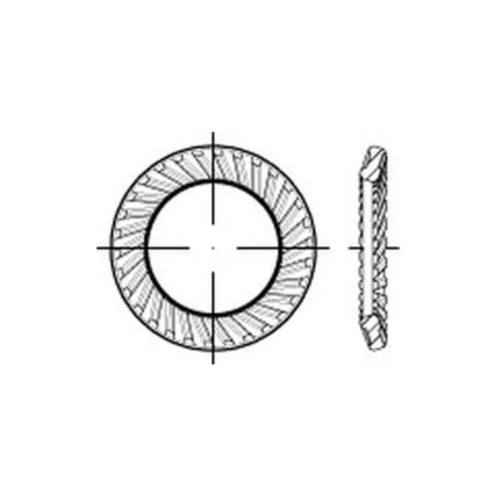 Schnorr Scheiben Federn Sperrzahnscheiben Federstahl S22 Mechanisch Verzinkt B-Ware