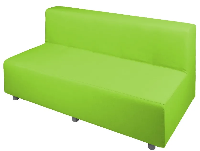 Relax! Möbelserie - 3-Sitzer Bank mit Lehne, Stoffbezug