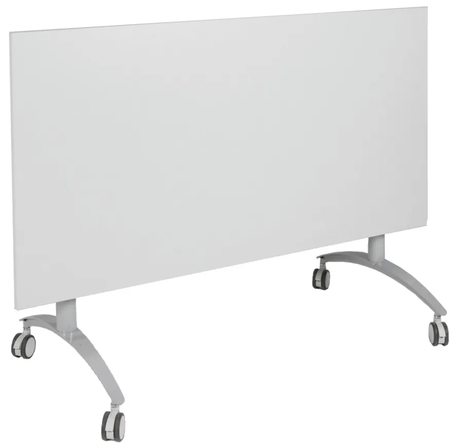 Fahrbarer Seitenklapptisch mit Vollkernplatte "Power Surf"