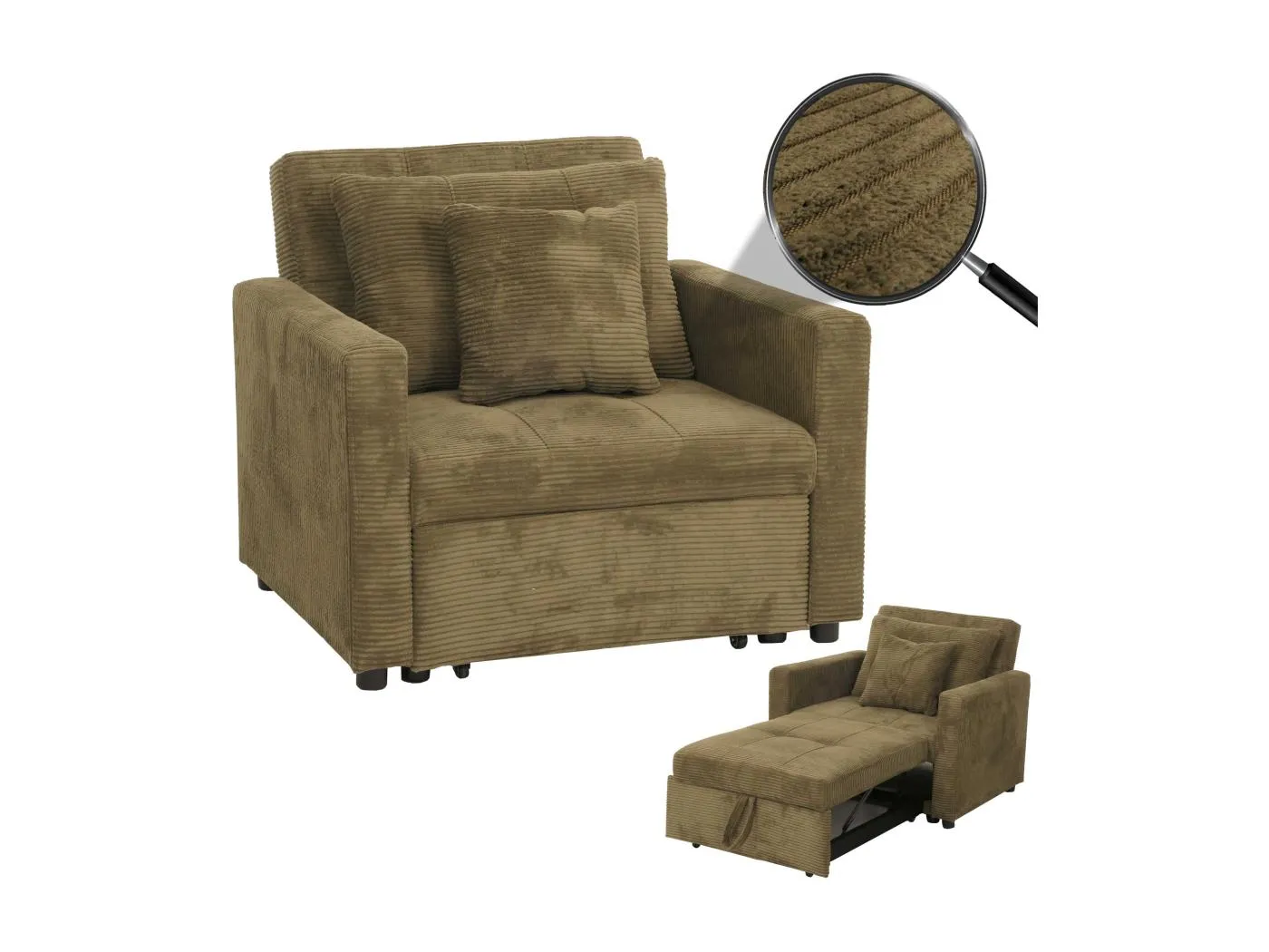 Schlafsessel MCW-L90, Grün