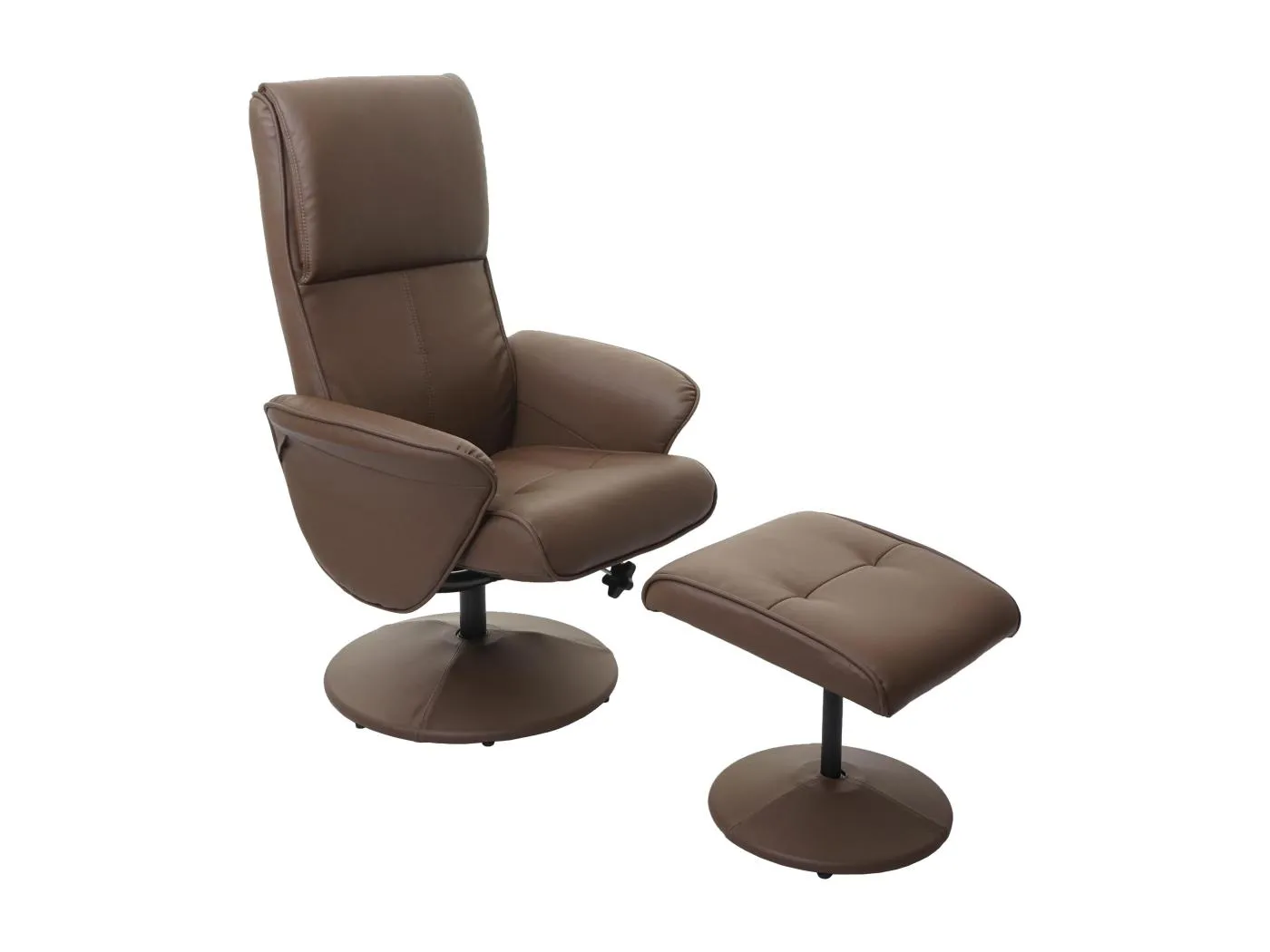 Relaxsessel Stockholm, Kunstleder, taupe