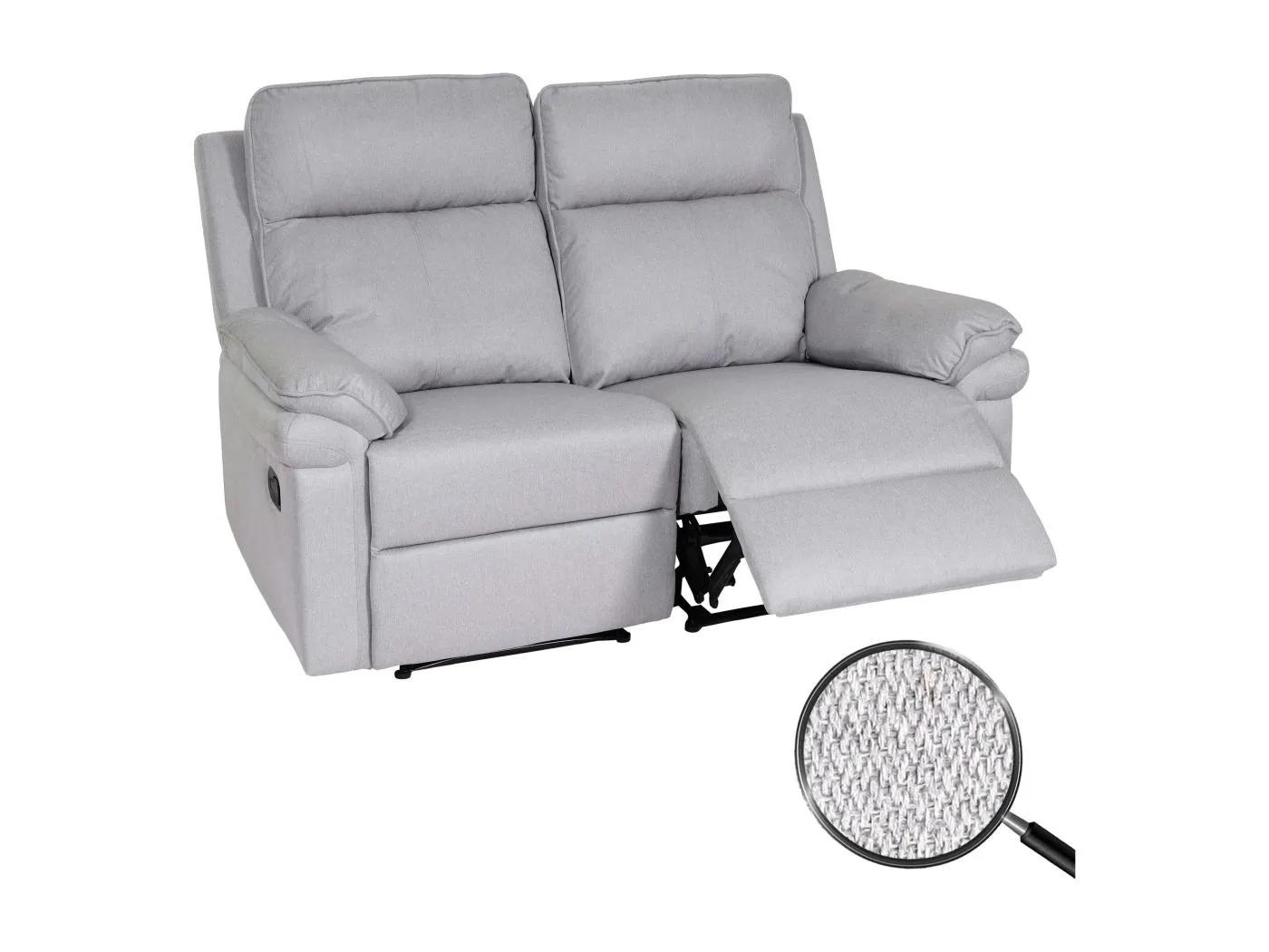 2er Kinosessel MCW-L94, Hellgrau