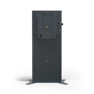 SMS Presence Floor Flipster - motorisch höhenverstellbarer Standfuß mit Drehfunktion - Update 2021 - bis 84” | max. VESA 400x400 | Traglast 50kg | darkgrey