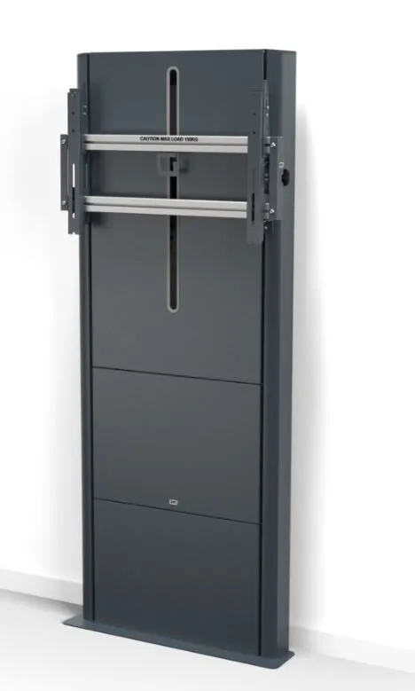 SMS Presence Wall/Floor - motorisch höhenverstellbare Boden-Wandhalterung - Update 2021 - bis 98" | max. VESA 600x400 | Traglast 150kg | darkgrey