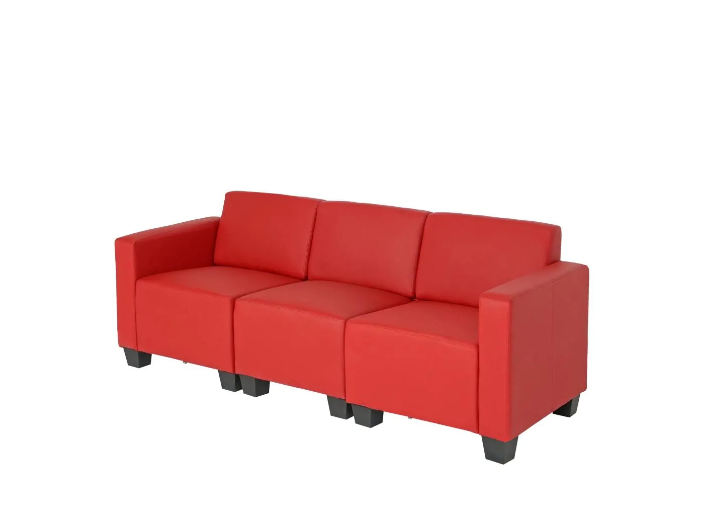 3-Sitzer Sofa Moncalieri, Rot