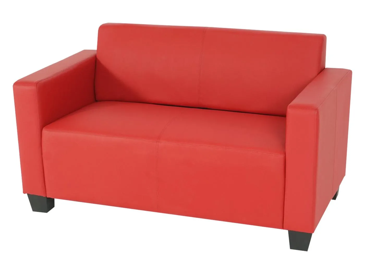 2er Sofa Moncalieri Kunstleder, Rot