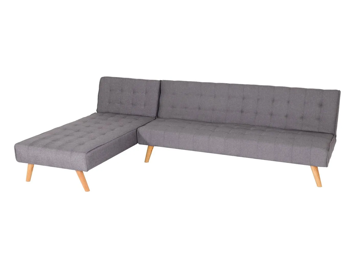 Ecksofa MCW-K38, Hellgrau