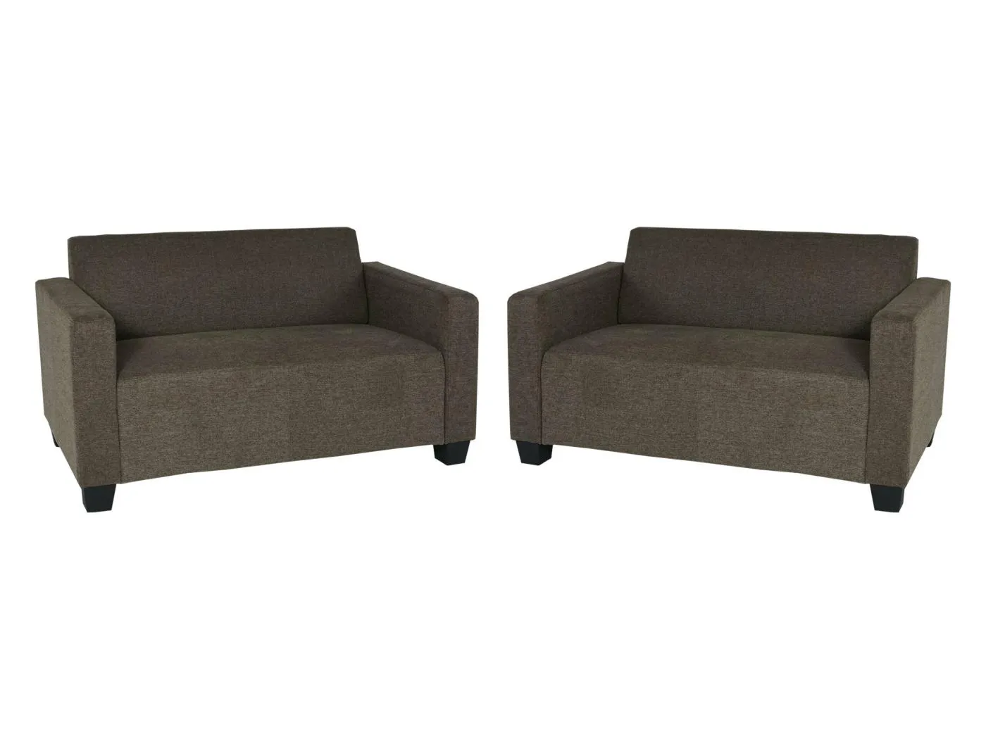 Sofa-Garnitur Moncalieri (2er-Set), Braun
