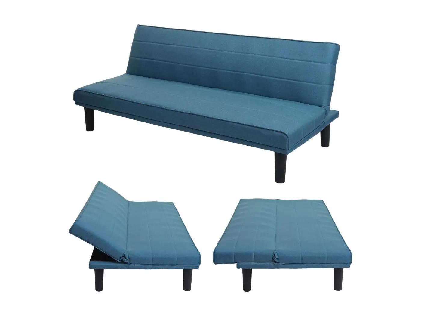 Schlafsofa MCW-J17, Türkis-blau