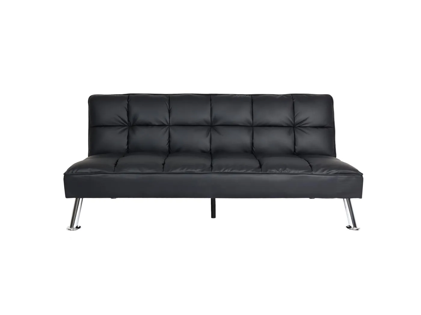 Sofa MCW-K21, Kunstleder, schwarz