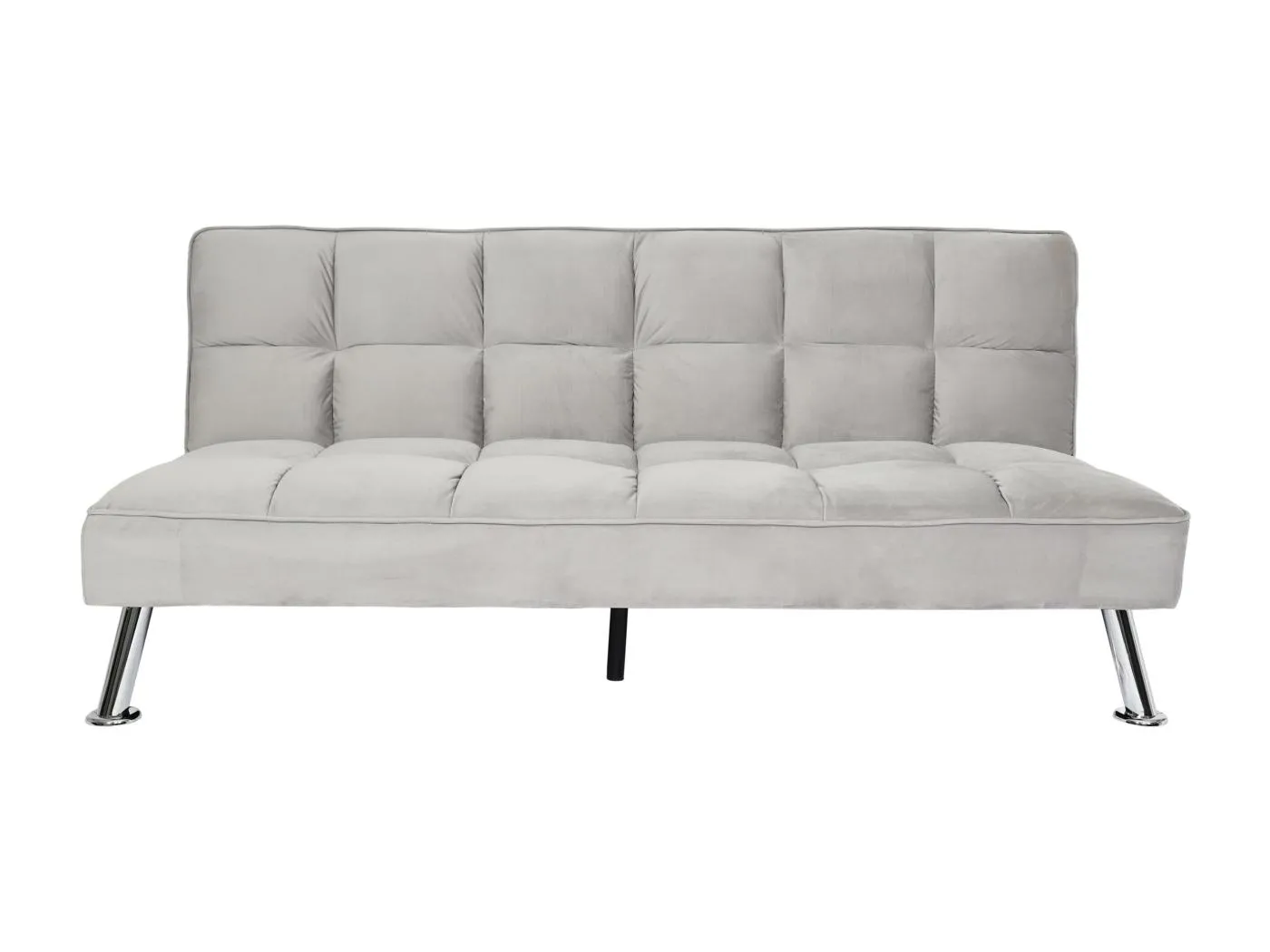 Sofa MCW-K21, Samt, grau