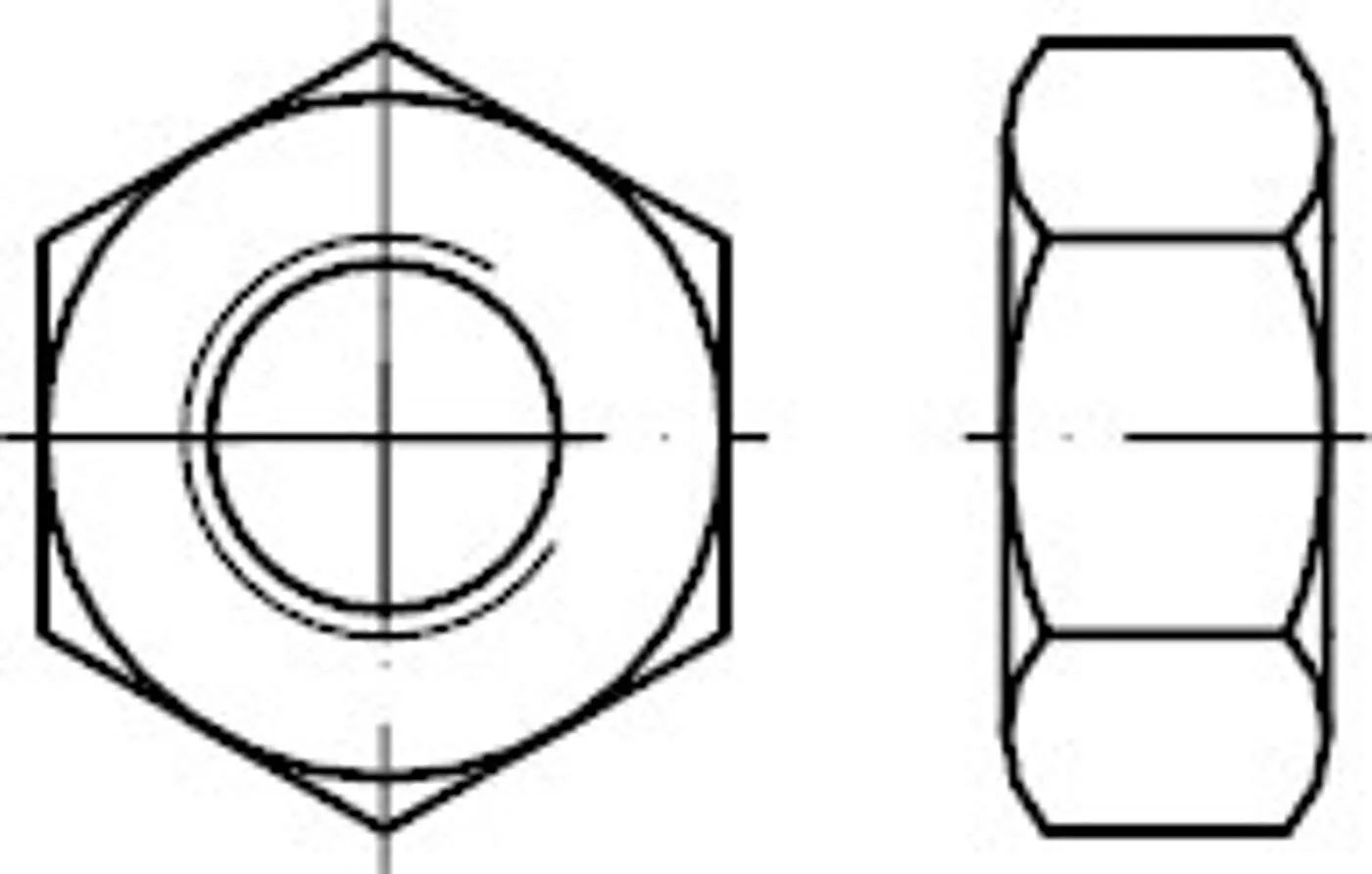 Spartex Din934 M10 10 Zn Sechskantmutter Befestigungsmaterialien Galvanisch B-Ware