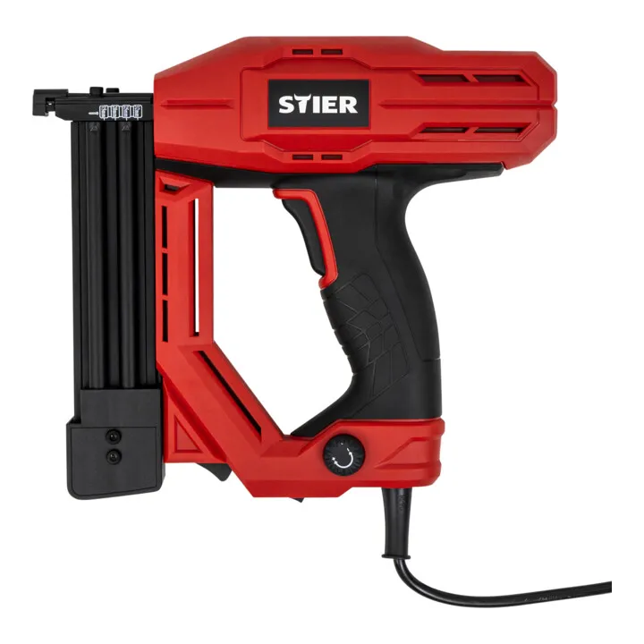 Stier Elektro Kombi Tacker Nagler Tk18 230 V Nägel Set 400 Stück Holz B-Ware