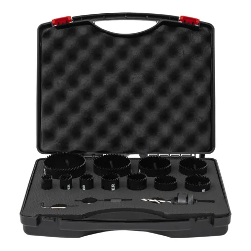 Stier Lochsägenset Set Lochsäge Hss Co8 Bimetall 44mm Schnitttiefe 14 Teilig     B-Ware