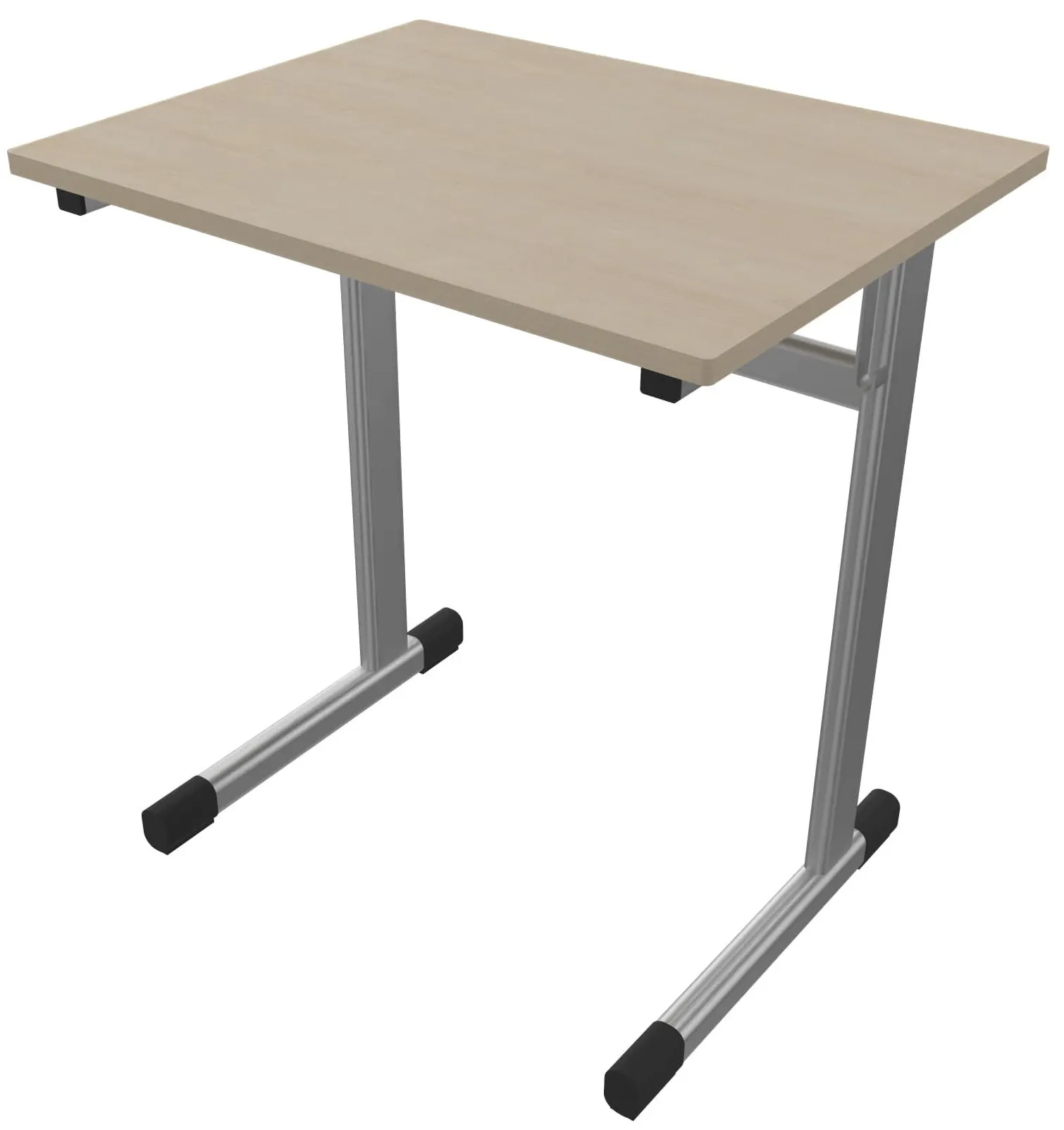 Höhenverstellbarer Einer-Schülertisch mit Vollkernplatte
