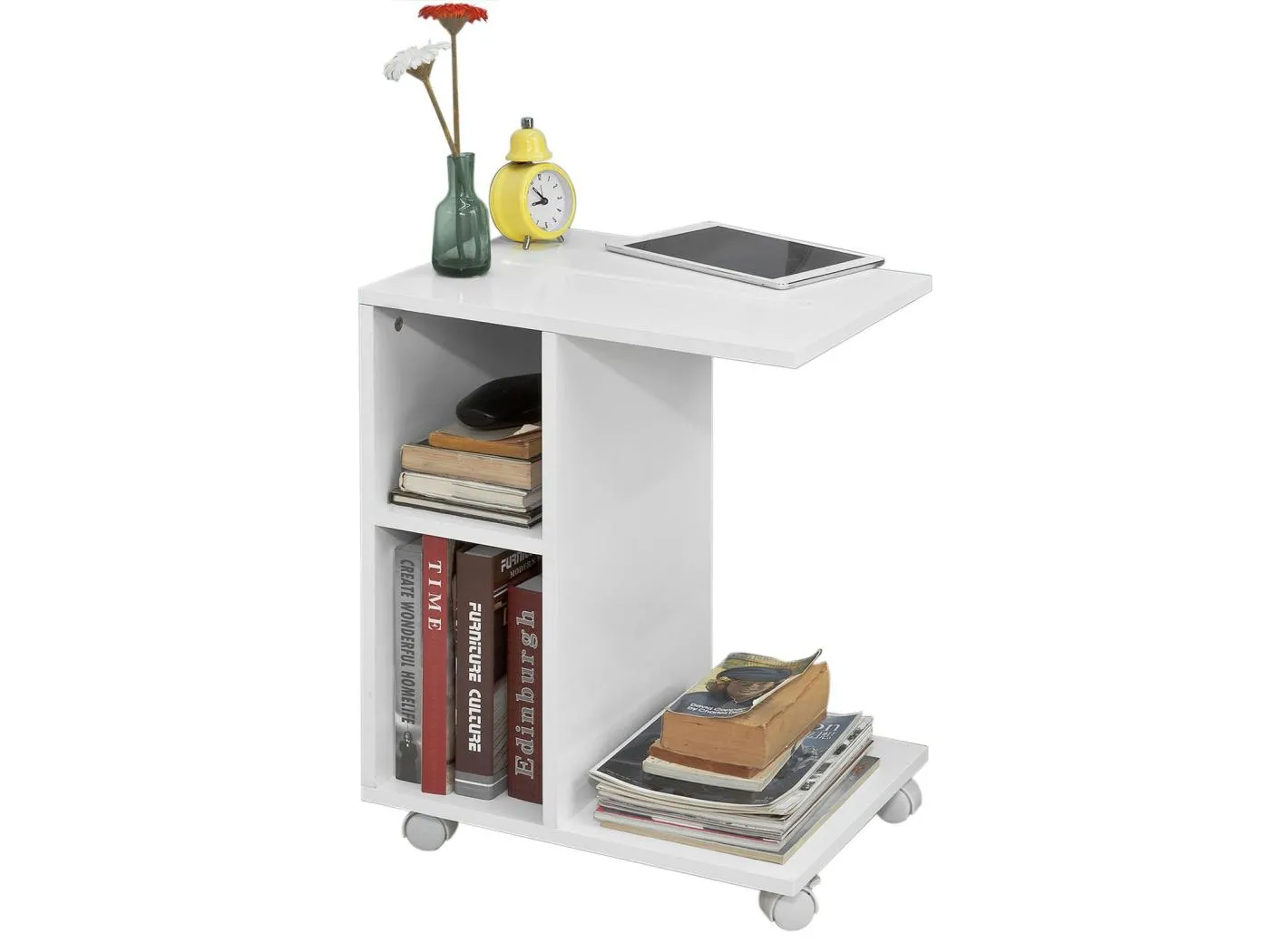 Beistelltisch FBT48-W 45 x 58 x 35 cm Weiß