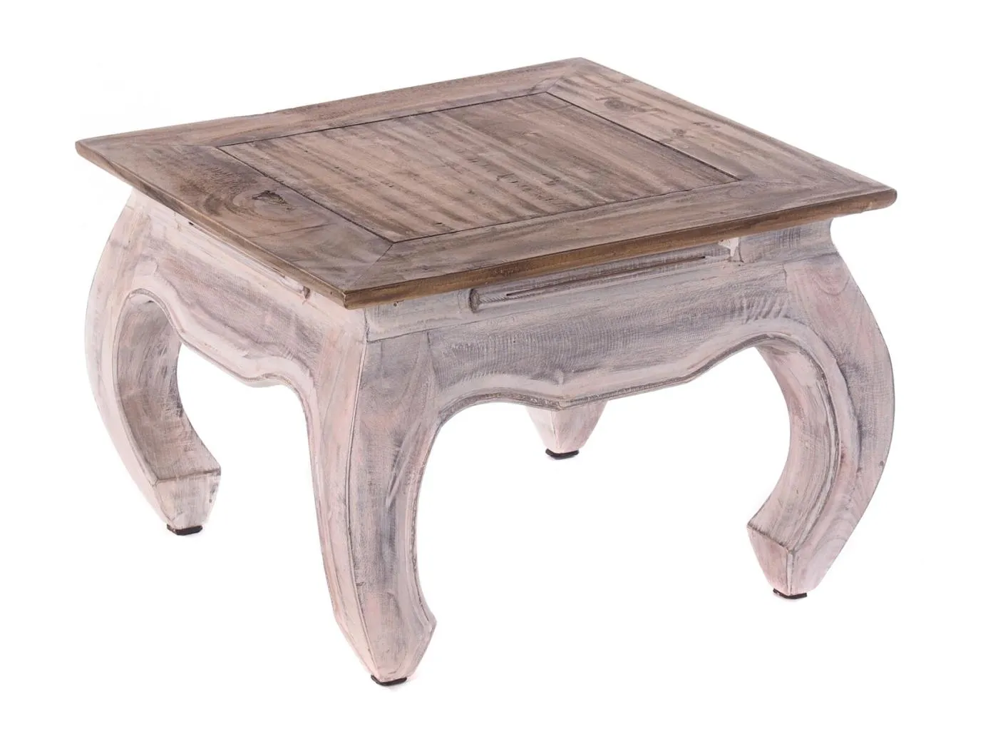 OPIUMTISCH MAHA 50 Mahagoni Massivholz 05 weiß-natur