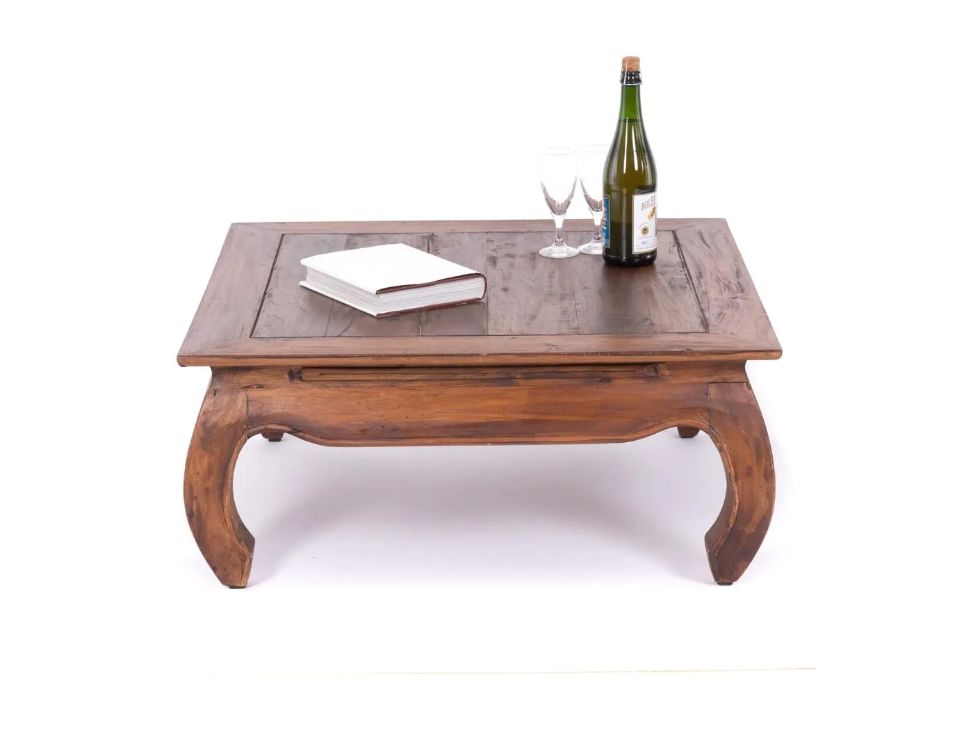 OPIUMTISCH EAST 80 Mahagoni Massivholz 02 hellbraun