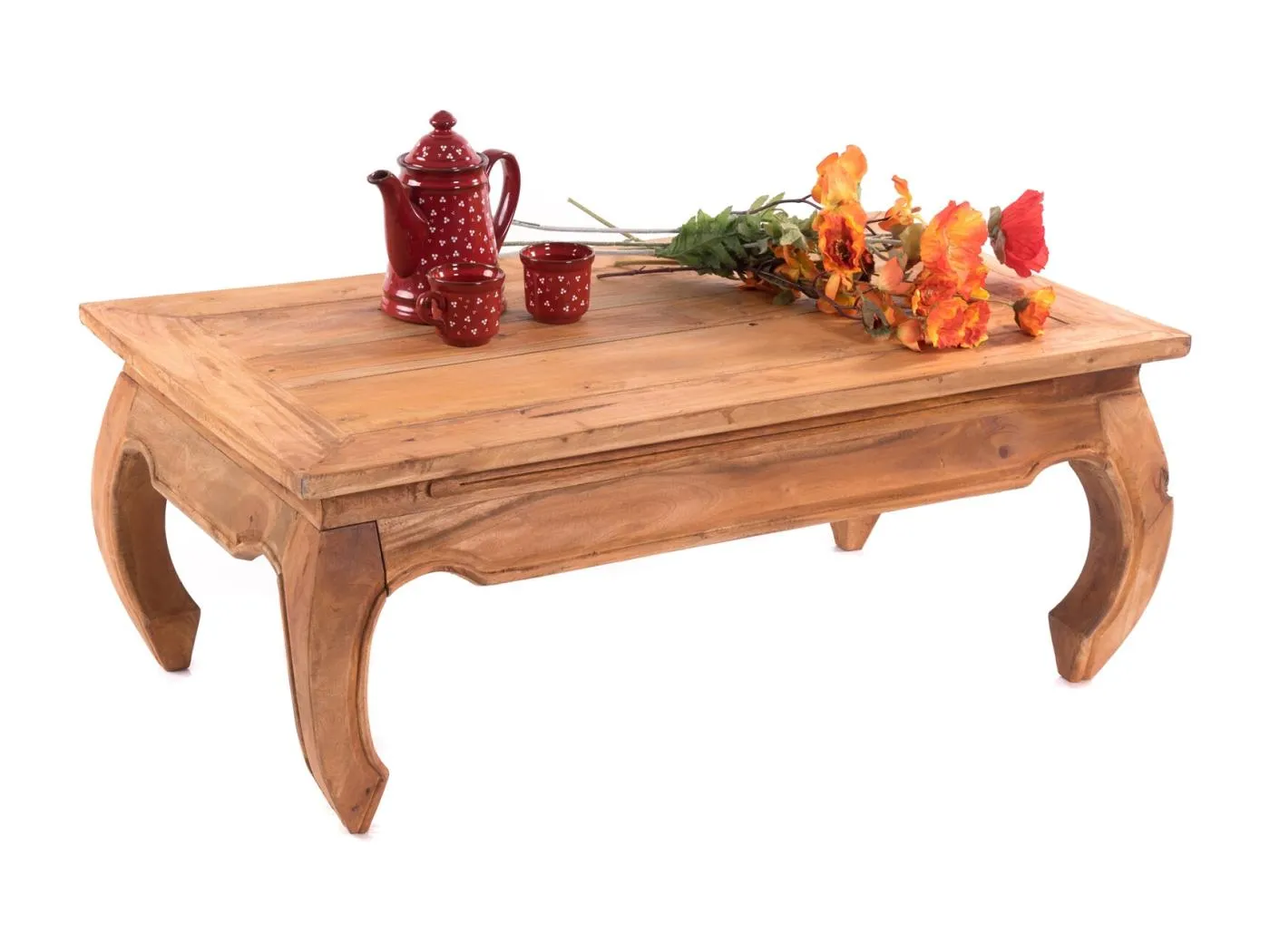 OPIUMTISCH EAST 100 Mahagoni Recyclingholz massiv 08 honigfarben gewachst