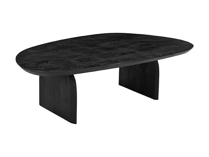 Couchtisch Cooper - Schwarz - Mangoholz - 75x135 cm