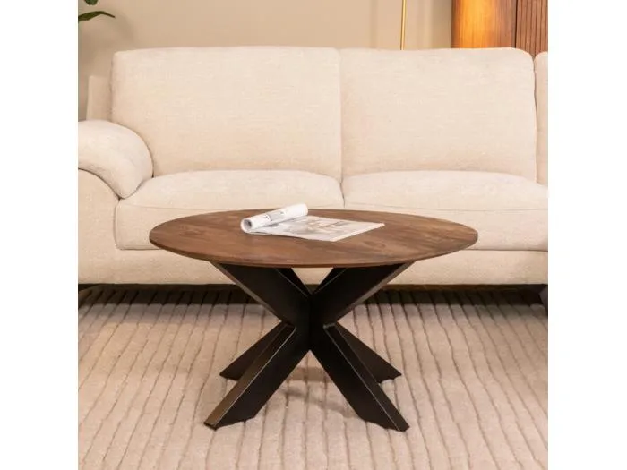 Couchtisch Otis - Espresso - Mangoholz - 80 cm