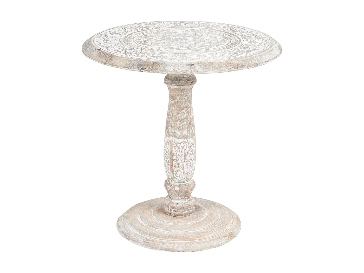 Beistelltisch JAMBIA Mango Holz Cremeweiss