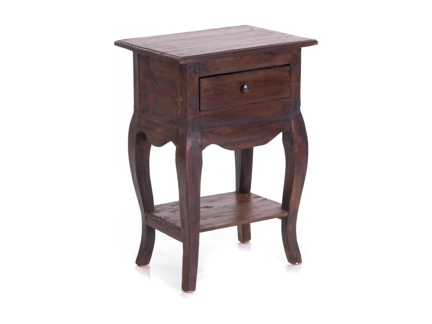 TELEFONTISCH NAPOLEON 64 Mahagoni Massivholz, mit Schublade 02 hellbraun