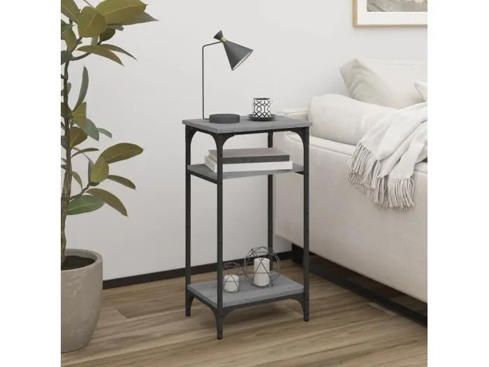 Beistelltisch Grau Sonoma 40x30x75 cm Holzwerkstoff
