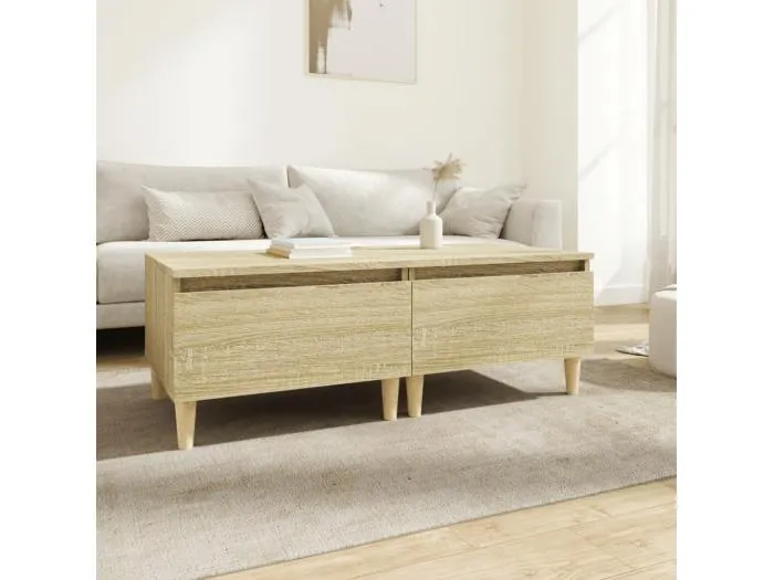 Beistelltische 2 Stk. Sonoma-Eiche 50x46x35 cm Holzwerkstoff