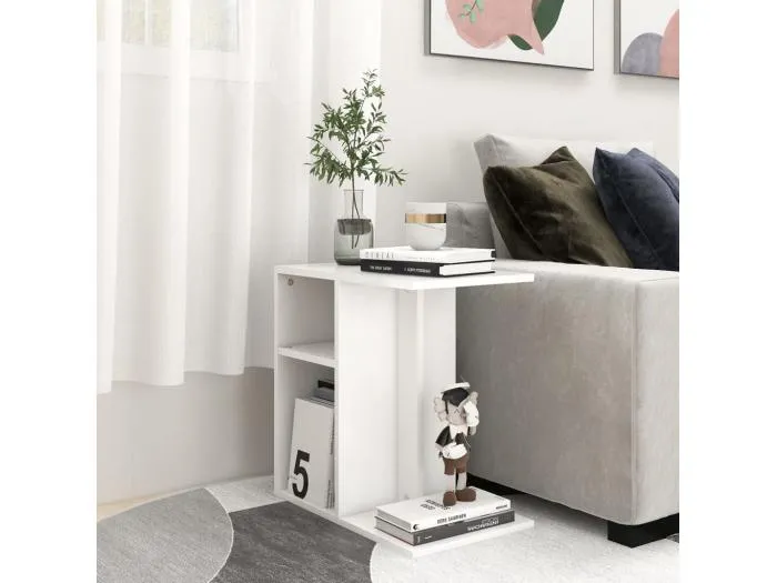 Beistelltisch Weiß 50x30x50 cm Holzwerkstoff