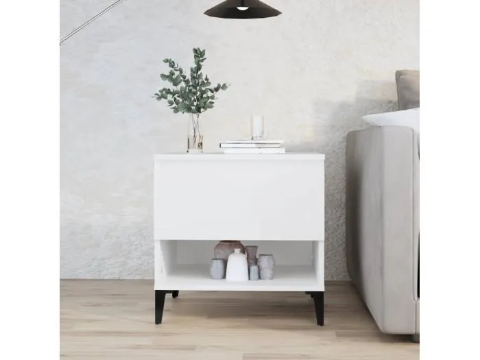 Beistelltisch Weiß 50x46x50 cm Holzwerkstoff