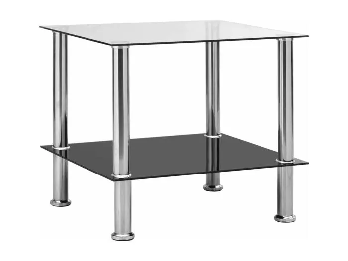 Beistelltisch Transparent 45x50x45 cm Hartglas