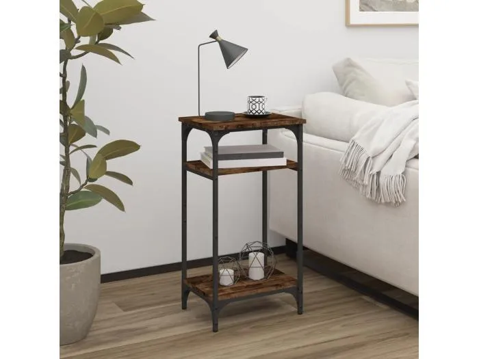 Beistelltisch Räuchereiche 40x30x75 cm Holzwerkstoff