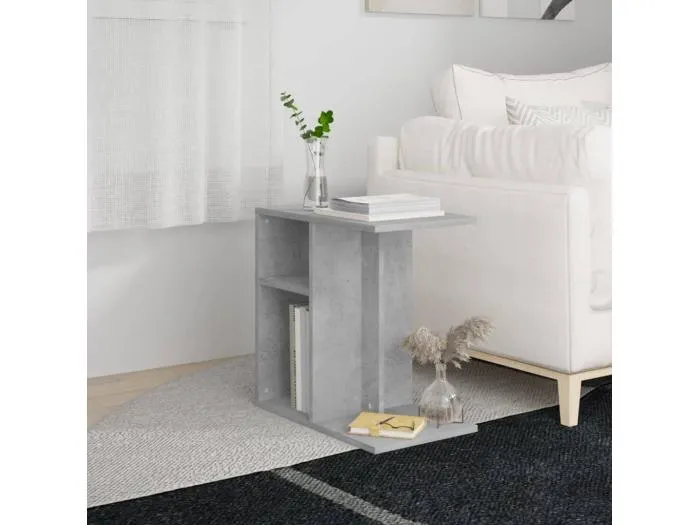 Beistelltisch Betongrau 50x30x50 cm Holzwerkstoff