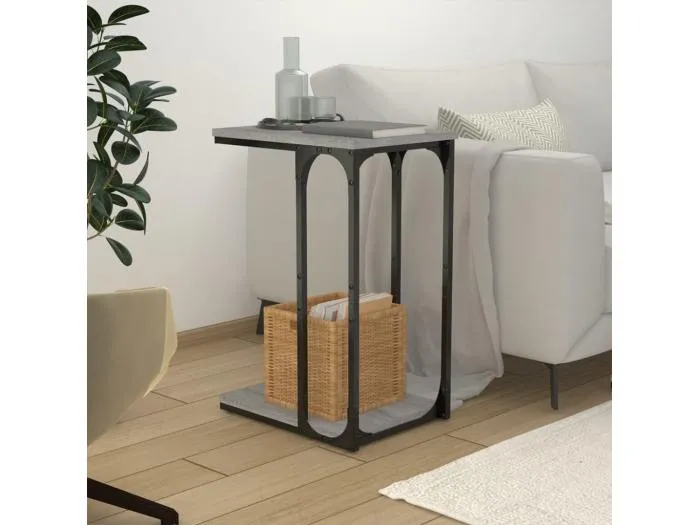 Beistelltisch Grau Sonoma 40x30x60 cm Holzwerkstoff