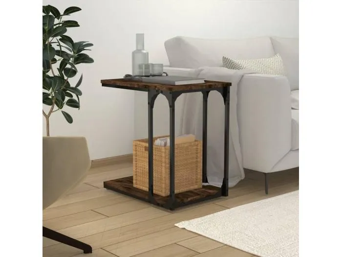 Beistelltisch Räuchereiche 50x35x52 cm Holzwerkstoff