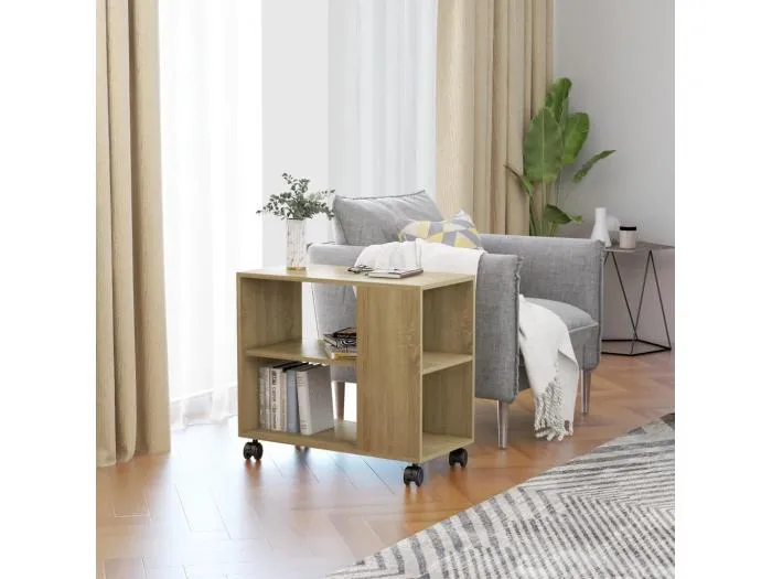 Beistelltisch Sonoma-Eiche 70x35x55 cm Holzwerkstoff