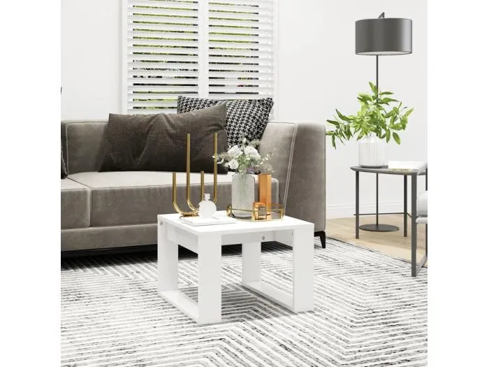 Beistelltisch Weiß 50x50x35 cm Holzwerkstoff