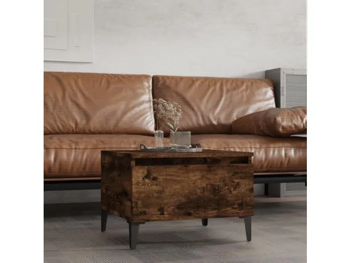 Beistelltisch Räuchereiche 50x46x35 cm Holzwerkstoff