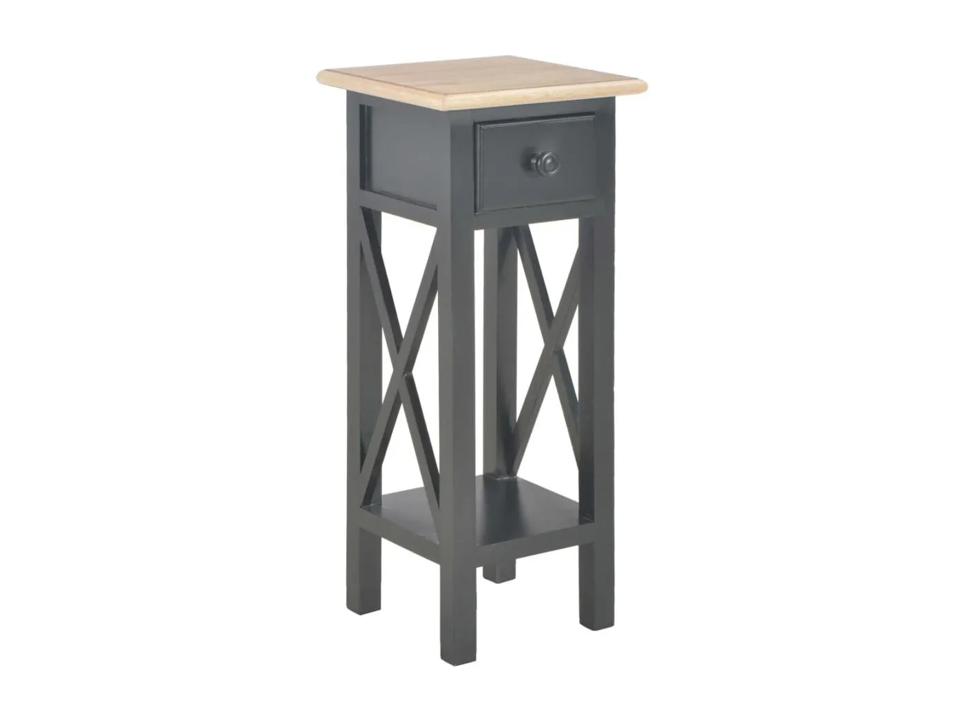 Beistelltisch Schwarz 27 x 27 x 65,5 cm Holz