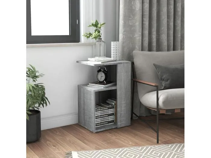 Beistelltisch Grau Sonoma 36x30x56 cm Holzwerkstoff