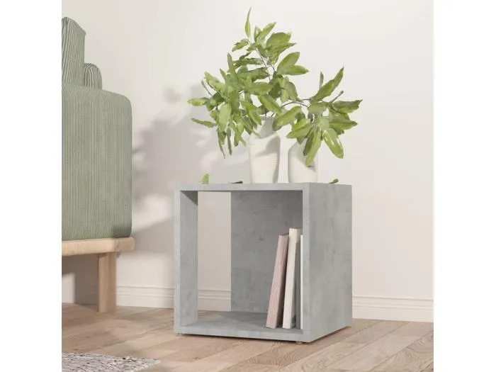 Beistelltisch Betongrau 33x33x34,5 cm Holzwerkstoff