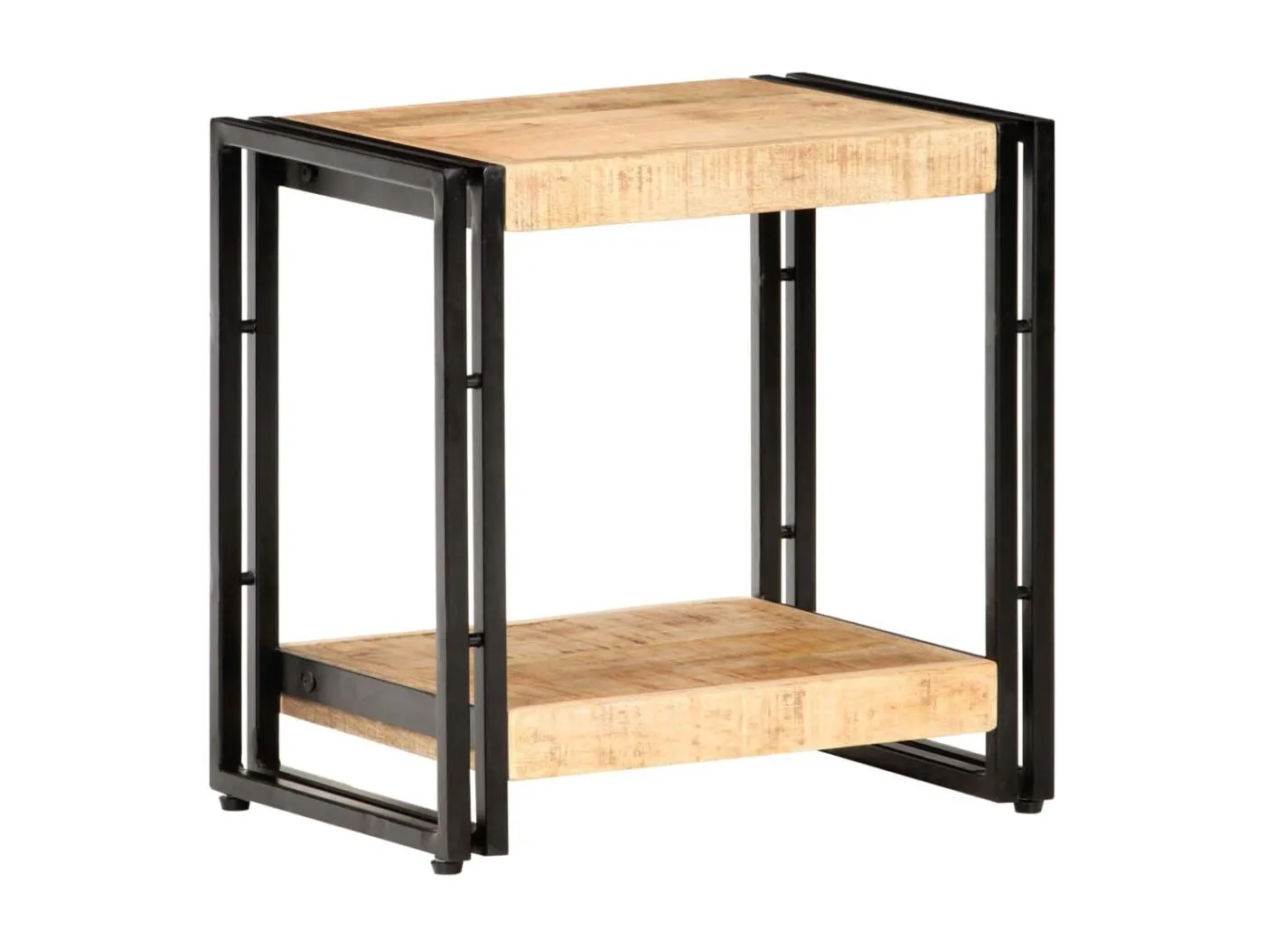 Beistelltisch 40x30x40 cm Raues Mangoholz