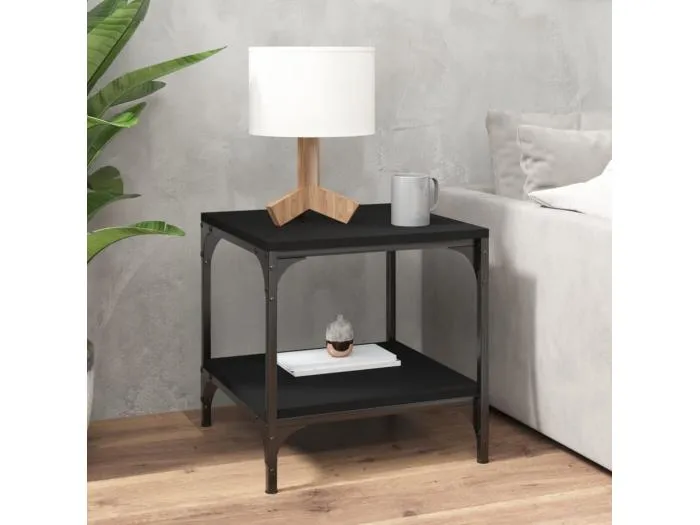 Beistelltisch Schwarz 40x40x40 cm Holzwerkstoff