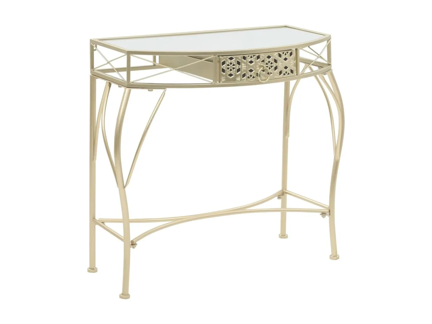 Beistelltisch Französischer Stil Metall 82x39x76 cm Golden