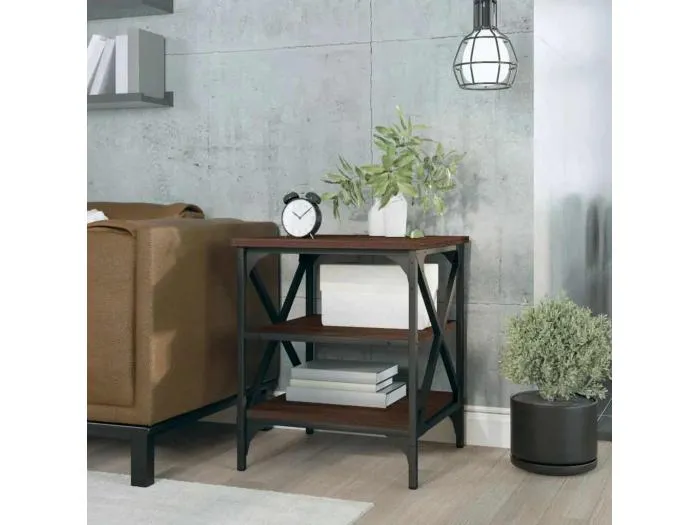 Beistelltisch Braun Eichen-Optik 40x42x50 cm Holzwerkstoff