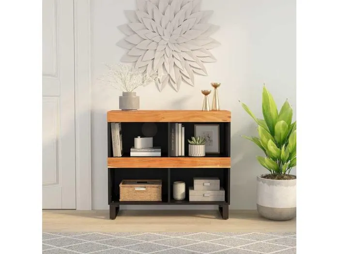 Beistelltisch 85x33x75 cm Massivholz Akazie